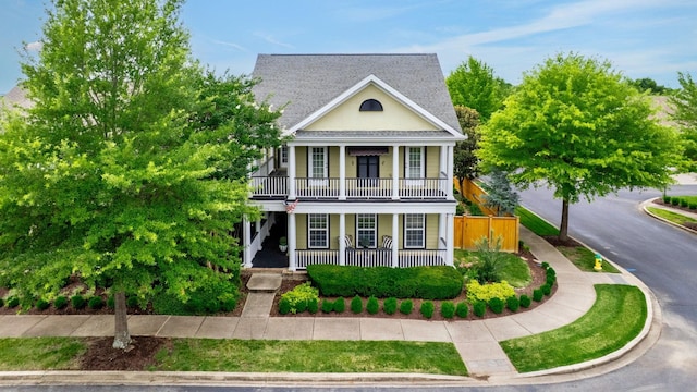 2976 Kingston Cir S, Mount Juliet, TN 37122 - neoclassical home featuring a porch and a balcony