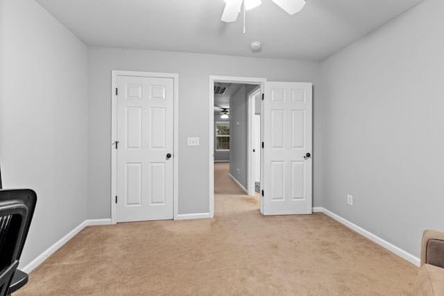 2684 Wind Dance Ct, Spring Hill, TN 37174 - office featuring ceiling fan and light carpet