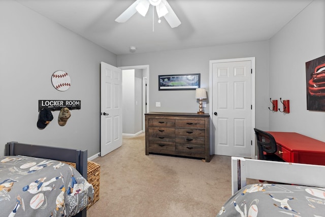 2684 Wind Dance Ct, Spring Hill, TN 37174 - carpeted bedroom with a ceiling fan and baseboards
