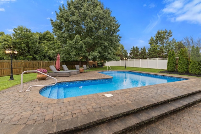 2684 Wind Dance Ct, Spring Hill, TN 37174 - view of swimming pool with a patio area and a fenced backyard