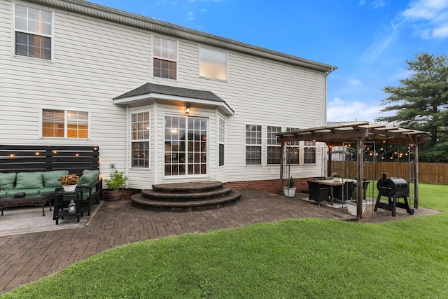 2684 Wind Dance Ct, Spring Hill, TN 37174 - rear view of house with a pergola and a patio