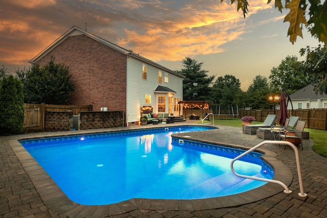 2684 Wind Dance Ct, Spring Hill, TN 37174 - view of swimming pool with a fenced backyard and a patio area