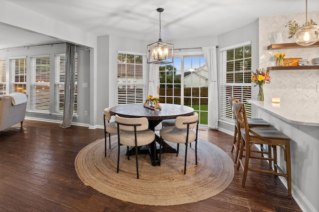 2684 Wind Dance Ct, Spring Hill, TN 37174 - dining room featuring a chandelier and hardwood / wood-style floors