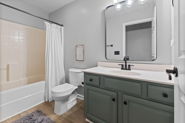 2684 Wind Dance Ct, Spring Hill, TN 37174 - full bathroom with vanity, wood finished floors, and shower / bath combination with curtain