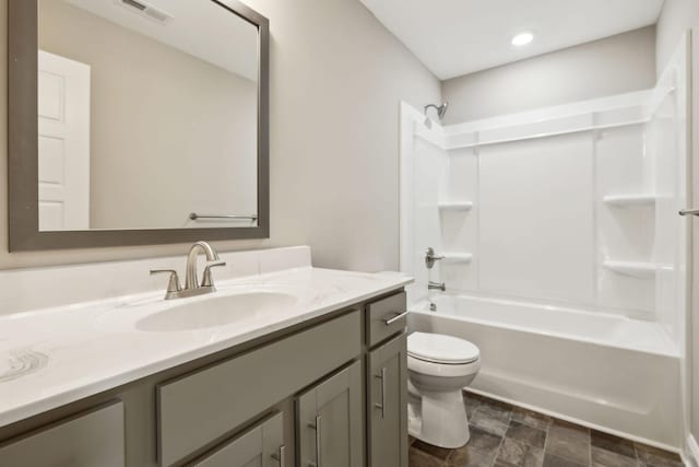 413 Stein St, Oak Grove, KY 42262 - bathroom with vanity, shower / washtub combination, and recessed lighting