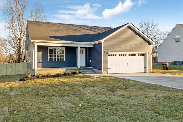 413 Stein St, Oak Grove, KY 42262 - view of front of property featuring a garage, driveway, and roof with shingles
