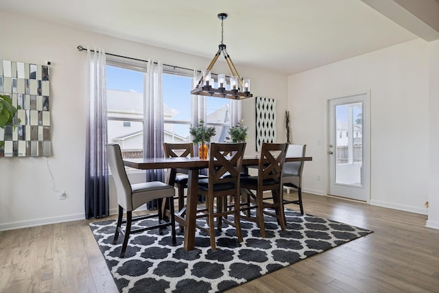809 Old Blue Ln, Murfreesboro, TN 37130 - dining area featuring wood finished floors and a chandelier