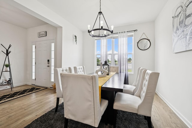 809 Old Blue Ln, Murfreesboro, TN 37130 - dining space with a chandelier and wood finished floors