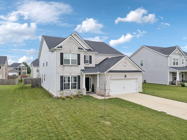 809 Old Blue Ln, Murfreesboro, TN 37130 - view of front of property featuring brick siding, an attached garage, concrete driveway, and a residential view