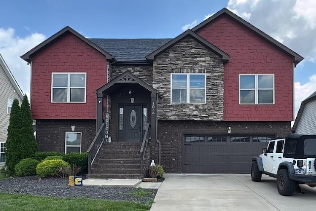 1038 Black Gum Ln, Clarksville, TN 37043 - view of front of house featuring an attached garage and concrete driveway