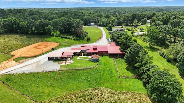1880 Clydeton Rd, Waverly, TN 37185 - aerial view of property and surrounding area featuring a heavily wooded area