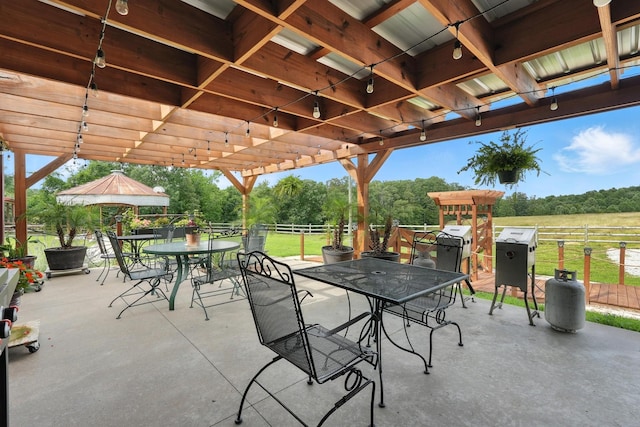 1880 Clydeton Rd, Waverly, TN 37185 - view of patio / terrace featuring outdoor dining space and a pergola