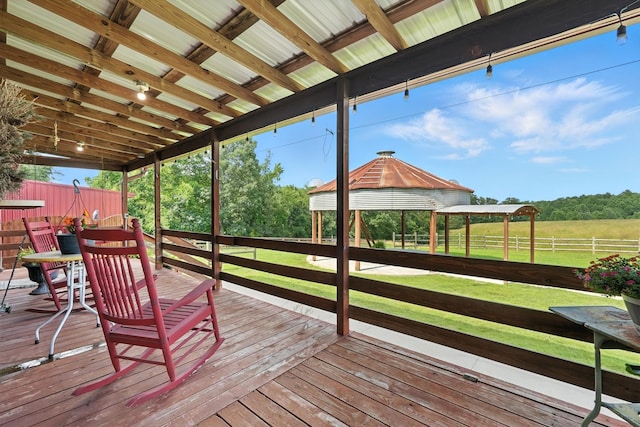 1880 Clydeton Rd, Waverly, TN 37185 - wooden deck with a gazebo