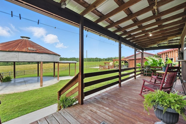 1880 Clydeton Rd, Waverly, TN 37185 - wooden terrace featuring a yard and a gazebo
