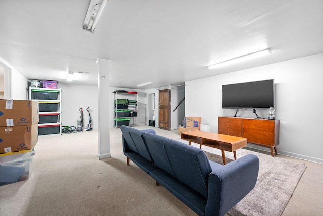 1207 Trotwood Ave, Columbia, TN 38401 - living area featuring carpet floors
