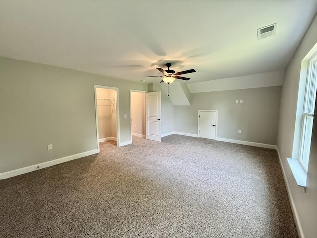 65 Misty Ln, Castalian Springs, TN 37031 - additional living space with ceiling fan, healthy amount of natural light, and carpet flooring