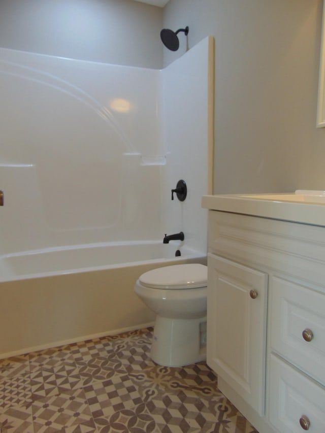 369 Brace Loop, Summertown, TN 38483 - full bath with vanity, shower / bathtub combination, and tile patterned floors