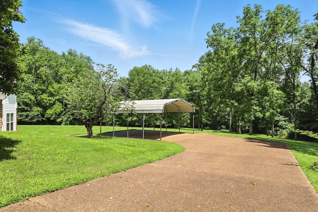 1069 Pleasant Valley Rd, Greenbrier, TN 37073 - view of property's community with a carport, a yard, and driveway