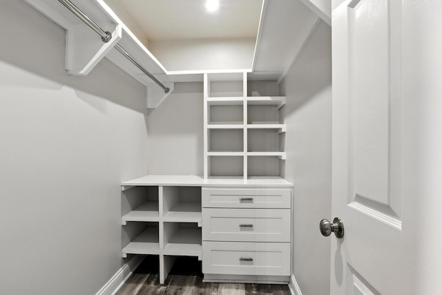 1069 Pleasant Valley Rd, Greenbrier, TN 37073 - walk in closet with dark wood-type flooring