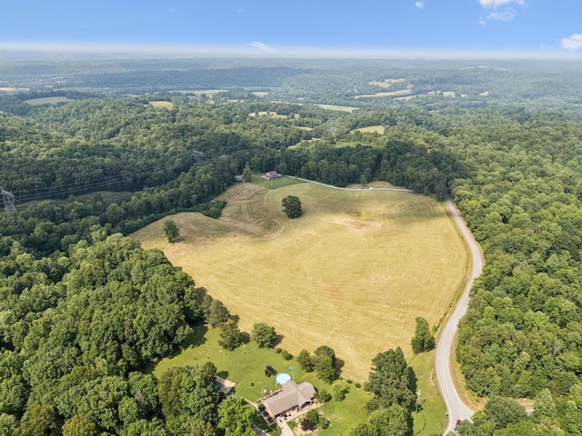 4255 Mcfall Rd, Cumberland City, TN 37050 - aerial view of property's location featuring a heavily wooded area