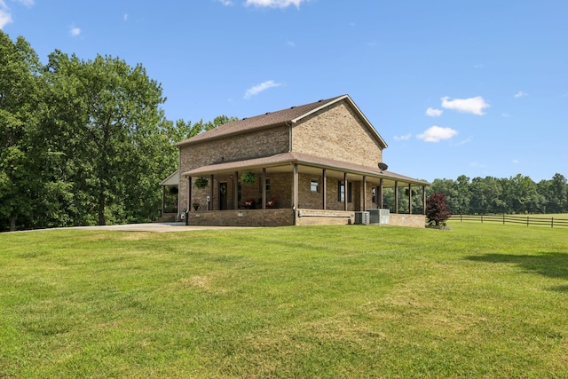 4255 Mcfall Rd, Cumberland City, TN 37050 - back of property with brick siding