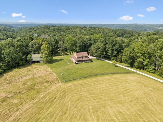 4255 Mcfall Rd, Cumberland City, TN 37050 - view from above of property with a forest