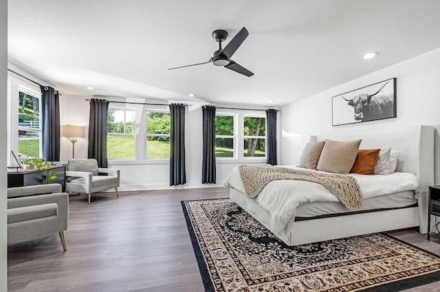 5171 Whites Creek Pike, Whites Creek, TN 37189 - bedroom with wood finished floors, recessed lighting, and ceiling fan