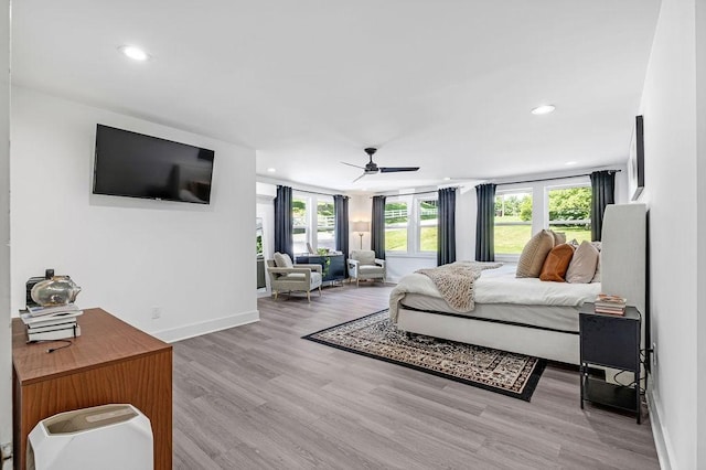 5171 Whites Creek Pike, Whites Creek, TN 37189 - bedroom with wood finished floors, recessed lighting, and ceiling fan