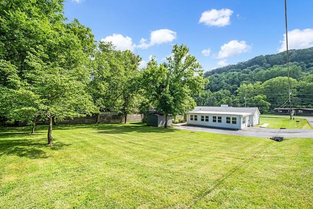 5171 Whites Creek Pike, Whites Creek, TN 37189 - view of yard featuring a storage shed and a view of trees