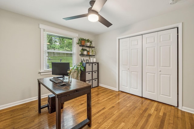 204 Eldon Ct, Nashville, TN 37214 - office featuring ceiling fan and light wood finished floors