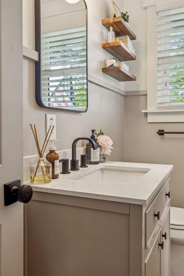 204 Eldon Ct, Nashville, TN 37214 - half bathroom featuring vanity and toilet