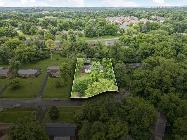 204 Eldon Ct, Nashville, TN 37214 - aerial view of property's location featuring property parcel outlined