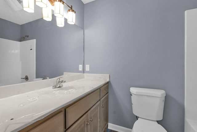 128 N C St, Hillsboro, TN 37342 - bathroom with vanity and a shower