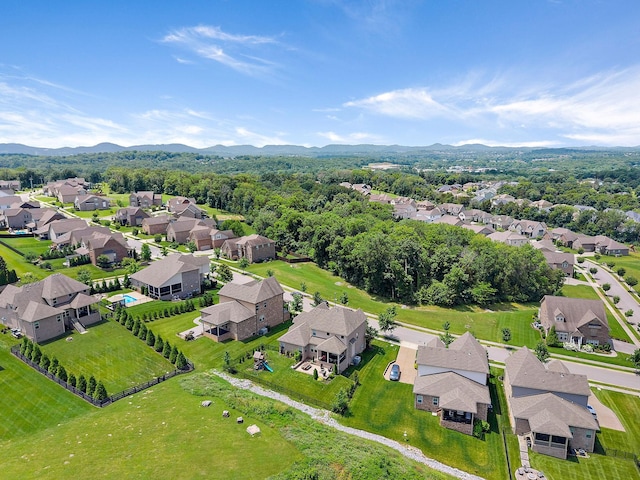 2213 Kirkwall Dr, Nolensville, TN 37135 - aerial perspective of suburban area featuring a mountain backdrop