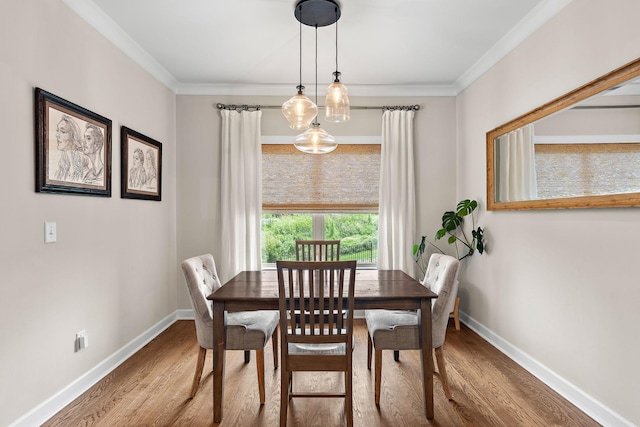 2213 Kirkwall Dr, Nolensville, TN 37135 - dining area featuring wood finished floors and crown molding