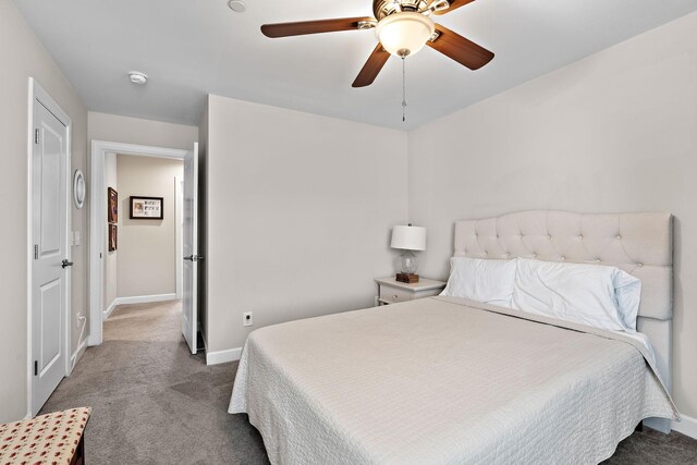 2213 Kirkwall Dr, Nolensville, TN 37135 - carpeted bedroom featuring baseboards and a ceiling fan