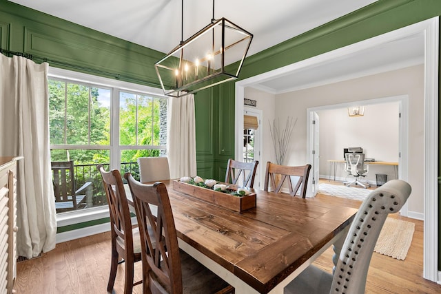 2213 Kirkwall Dr, Nolensville, TN 37135 - dining room featuring a chandelier, plenty of natural light, and light wood finished floors