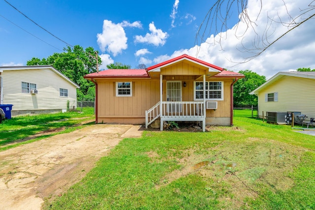 3405 Elder Mountain Rd, Chattanooga, TN 37419 - view of front of property featuring a metal roof, covered porch, and board and batten siding