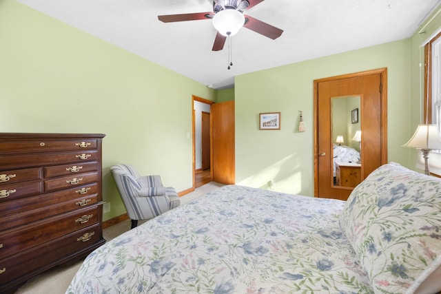 19 Garth Dr, Clarksville, TN 37040 - bedroom with light colored carpet and ceiling fan