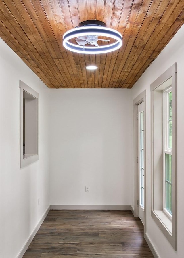 130 Rachelle Pl, Baxter, TN 38544 - empty room featuring wood ceiling and wood finished floors