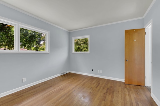 1118 Houston Dr, Murfreesboro, TN 37130 - unfurnished room with light wood finished floors and ornamental molding