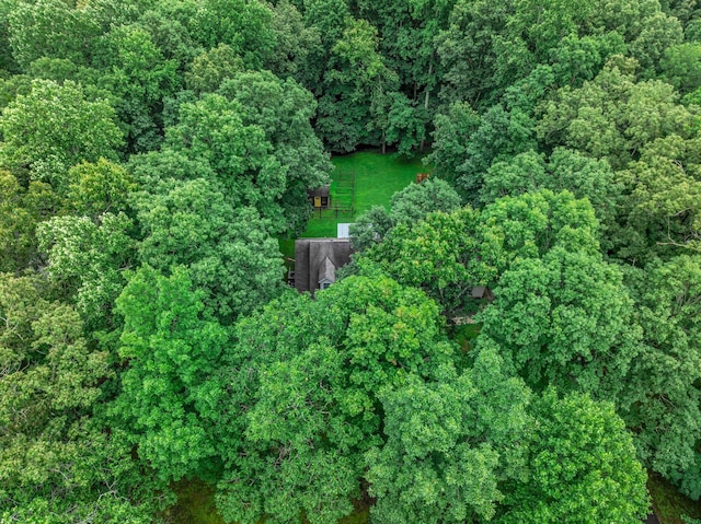 1064 Crane Ct, Kingston Springs, TN 37082 - aerial view of property and surrounding area featuring a forest