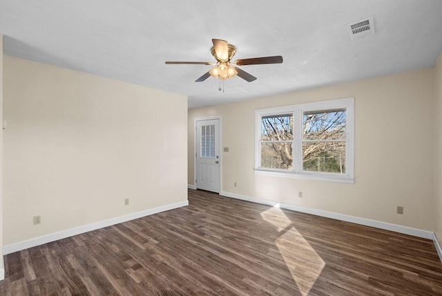 120 Dove Ln, Monroe, TN 38573 - unfurnished room featuring dark wood finished floors and a ceiling fan