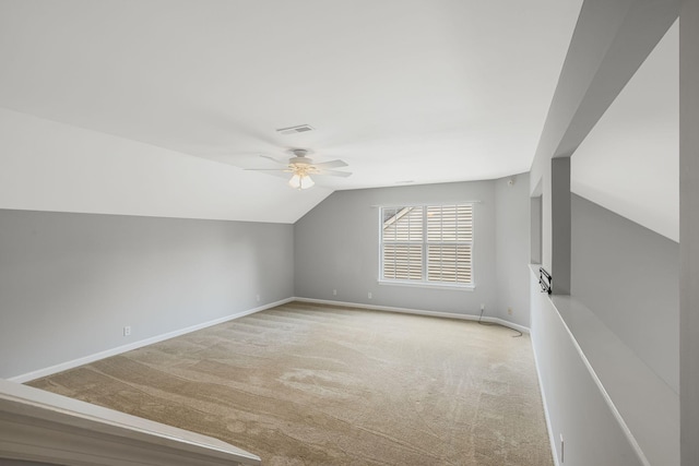 1220 Kelly Ct, Franklin, TN 37064 - bonus room featuring carpet floors, ceiling fan, and lofted ceiling