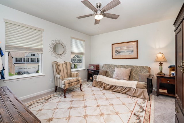 468 Rosy Dale Dr, Gallatin, TN 37066 - living room with a ceiling fan and light colored carpet