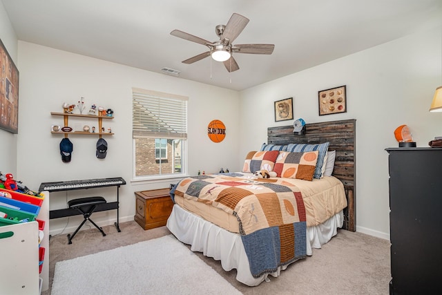 468 Rosy Dale Dr, Gallatin, TN 37066 - carpeted bedroom with baseboards and ceiling fan