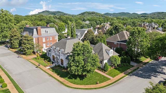 114 Middleton Cir, Nashville, TN 37215 - aerial view of residential area with a mountain backdrop