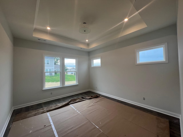 1720 Merkel Rd, Columbia, TN 38401 - spare room with a raised ceiling and dark wood finished floors