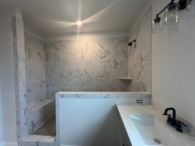 1720 Merkel Rd, Columbia, TN 38401 - bathroom with a walk in shower and vanity