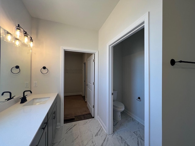 1720 Merkel Rd, Columbia, TN 38401 - full bath featuring vanity, marble look tiles, and a walk in closet
